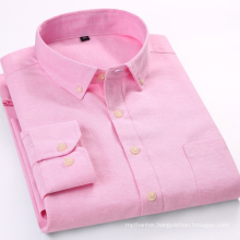 Men button down collar plain  shirts mens formal  dress shirt